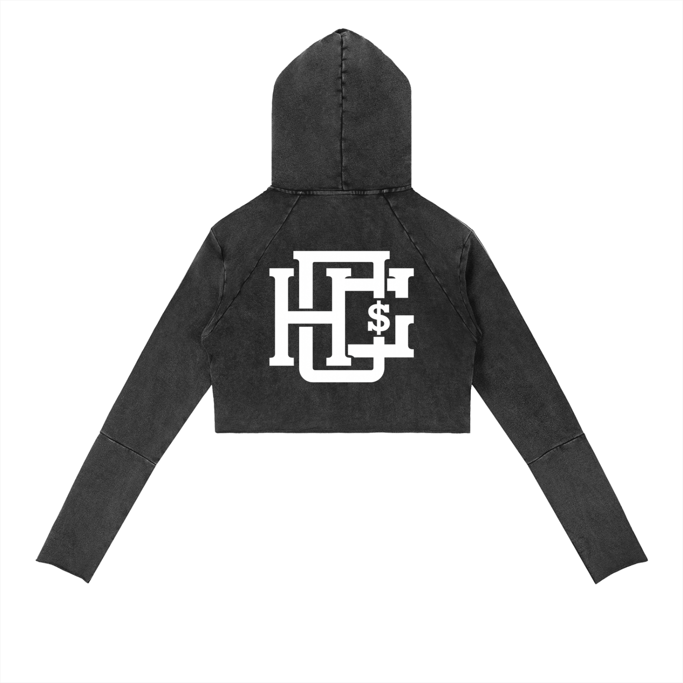 Vintage Washed Raw Edge Hoodie
