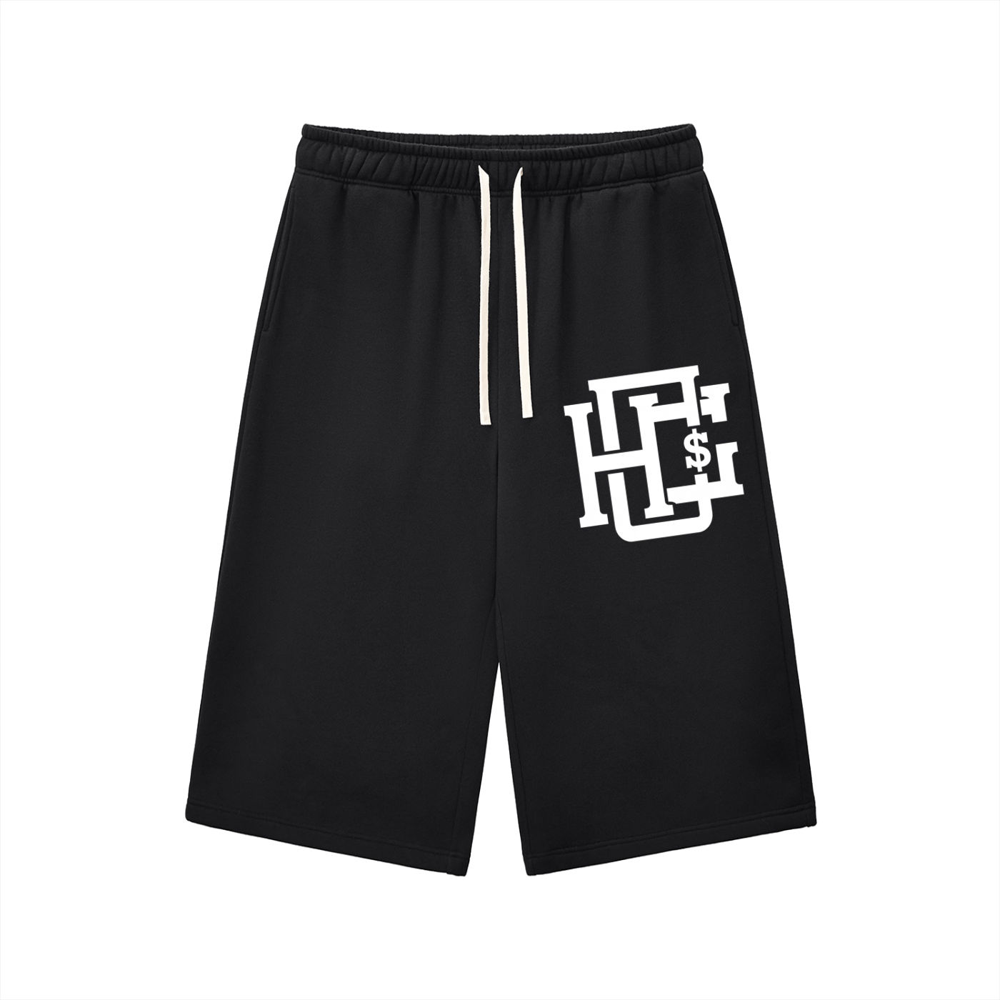 Relaxed Drawstring Three-quarter Sweatpants