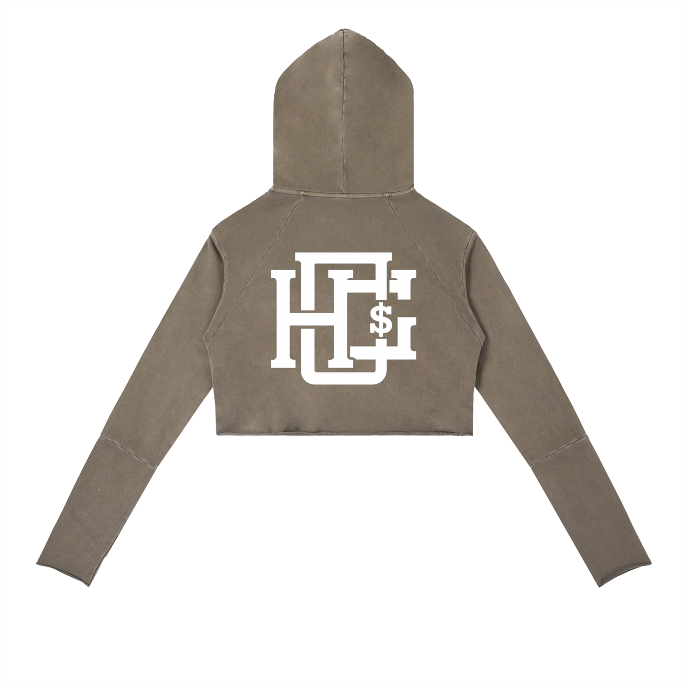 Vintage Washed Raw Edge Hoodie