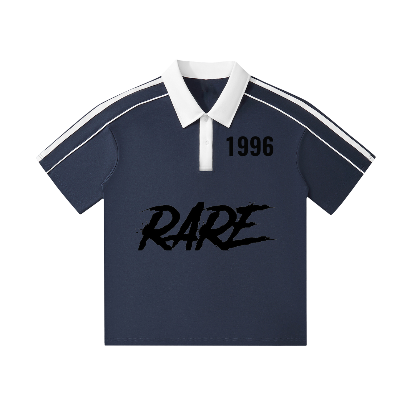 Contrast Collar Short-Sleeve Polo Shirt