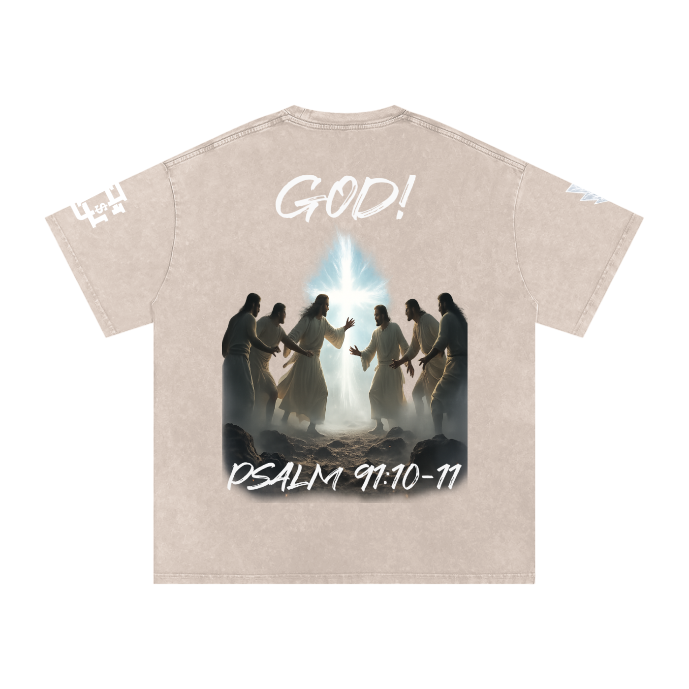 Snow Washed Oversized Cotton T-Shirt