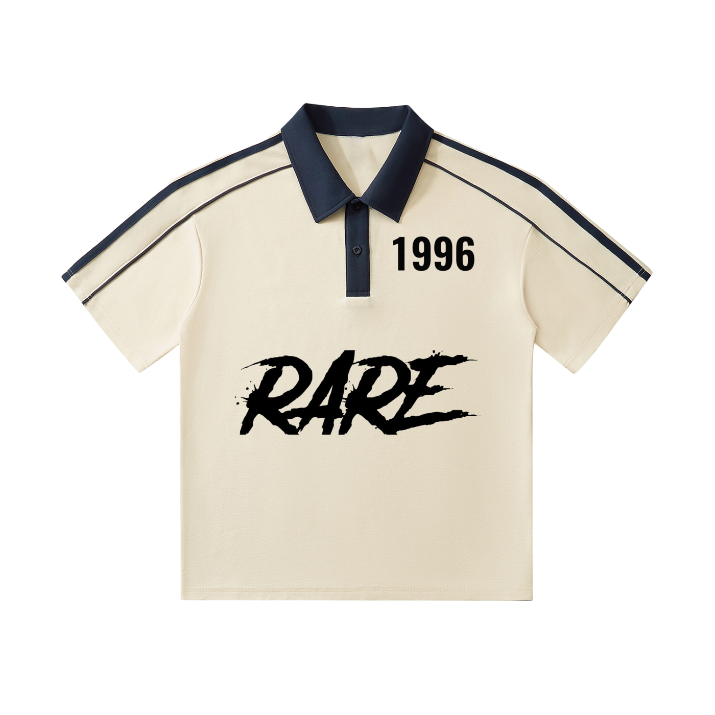 Contrast Collar Short-Sleeve Polo Shirt