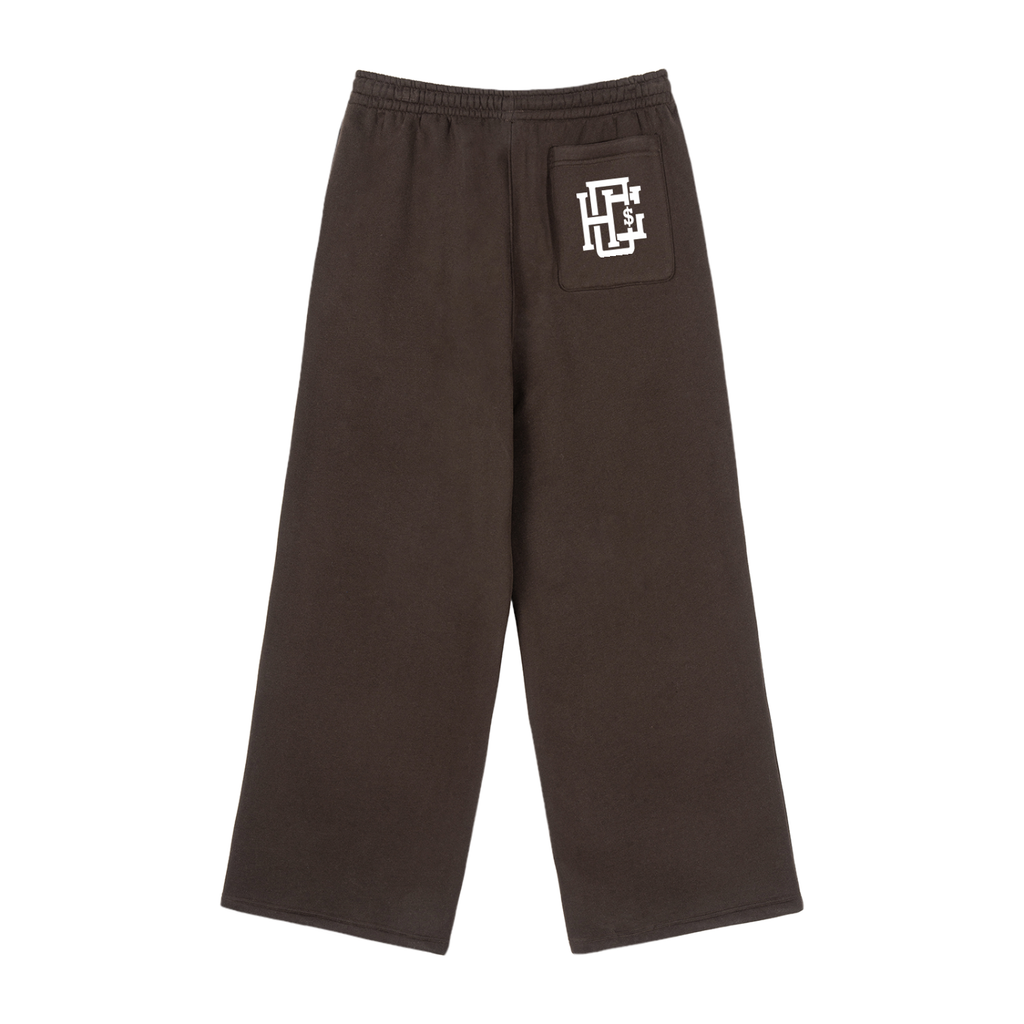 Fleece Drawstring Straight-Leg Sweatpants