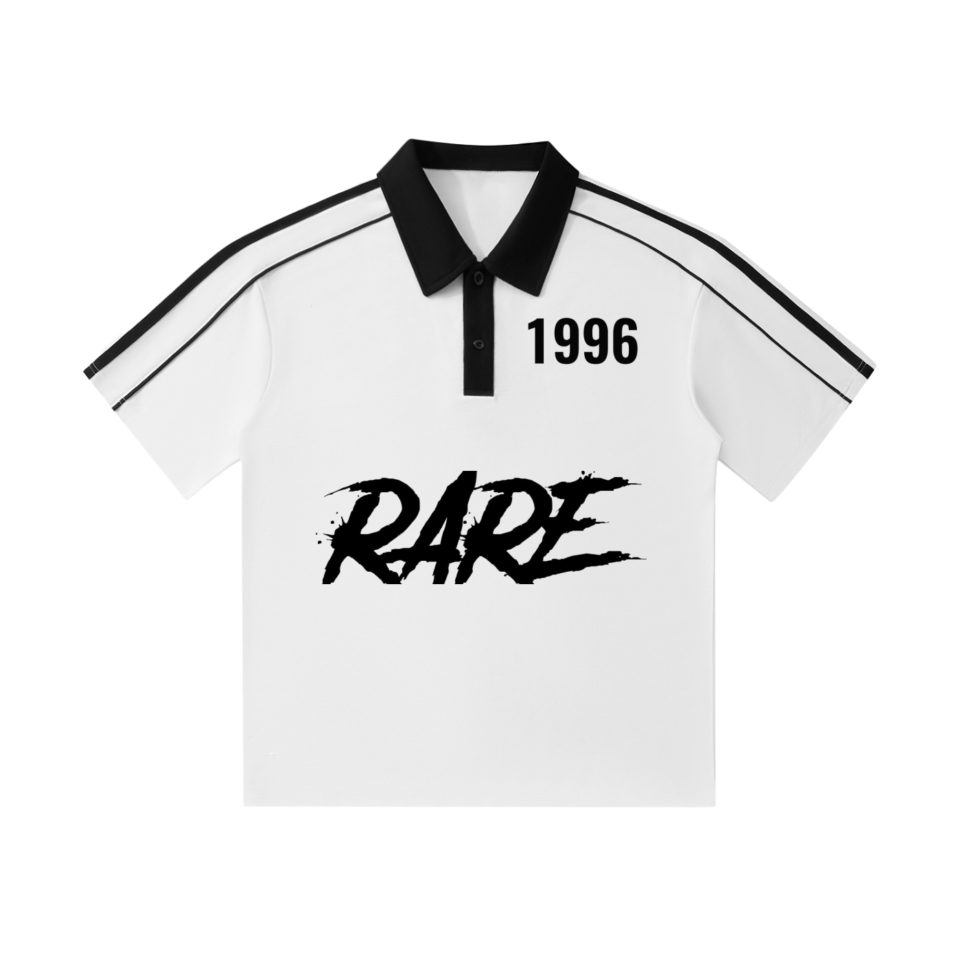 Contrast Collar Short-Sleeve Polo Shirt