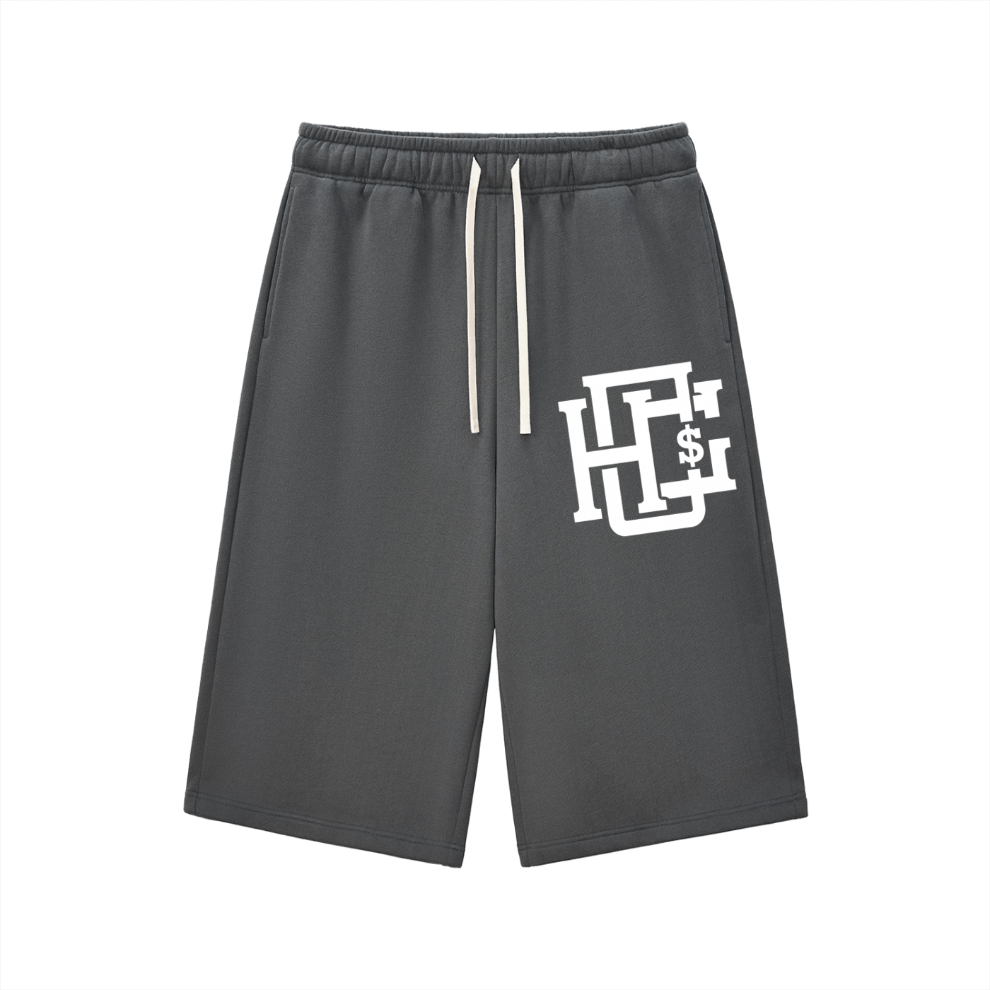 Relaxed Drawstring Three-quarter Sweatpants