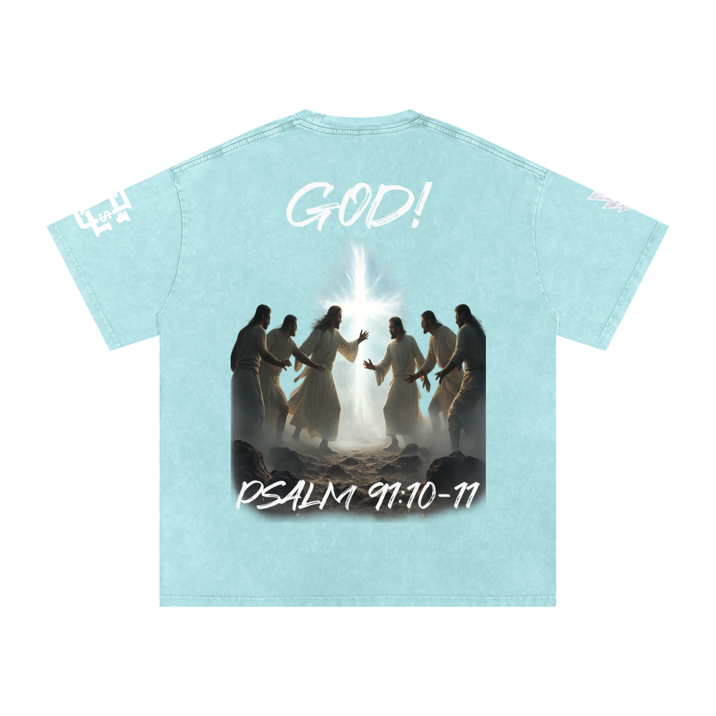 Snow Washed Oversized Cotton T-Shirt