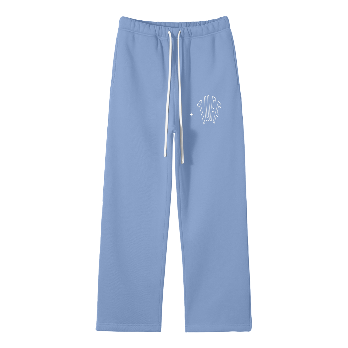 Unisex Solid Color Fleece Straight Leg Pants